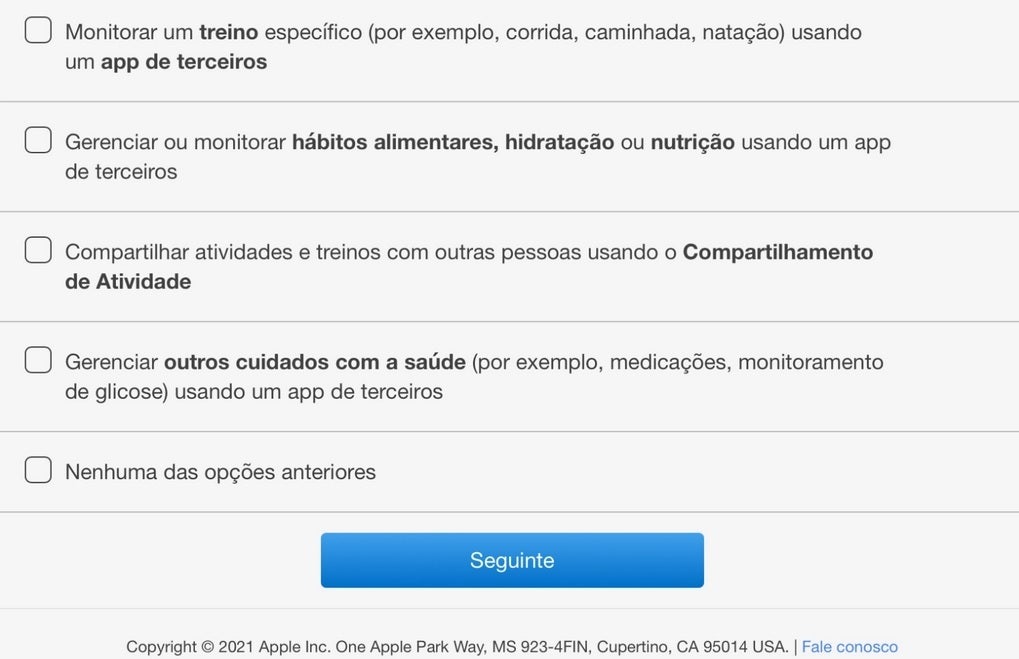In Brazil Apple sends out a survey that mentions glucose monitoring - Apple appears ready to save diabetics large sums of money and plenty of pain