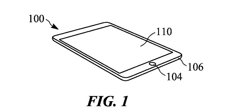 Image of an iPad from Apple's latest patent - New patent award suggests that Apple is testing 3D for the iPhone and iPad