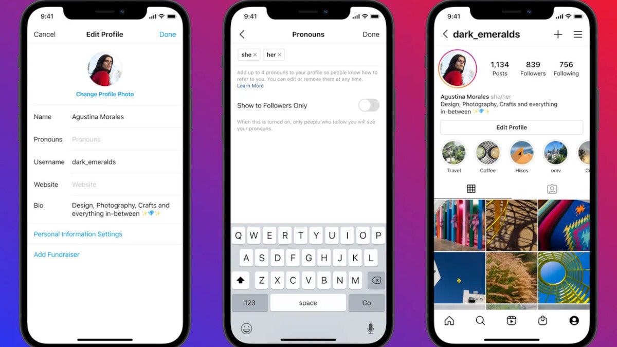 Instagram will now officially display your pronouns - PhoneArena