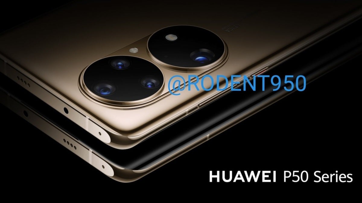 Render of the flagship Huawei P50 which has been delayed - Global smartphone shipments forecast to fall during the current quarter