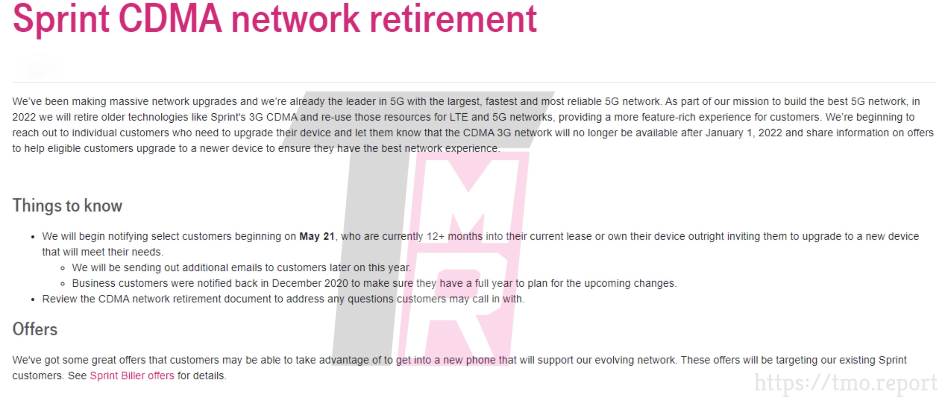 T-Mobile to retire Sprint's 3G CDMA network in early 2022 - report