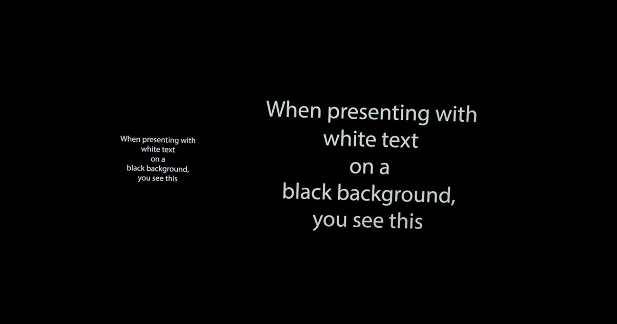 The effect is much less noticeable when you view the screen in person or you take a photo with a high-end camera, pointed on top of the screens. Photo courtesy of Max Tech, taken with a SONY A7III. iPhone 12 Pro Max (left), iPad Pro 12.9-inch (right) - Mini-LED iPad Pro display issues explained: What&#039;s &quot;blooming&quot; and is there a fix