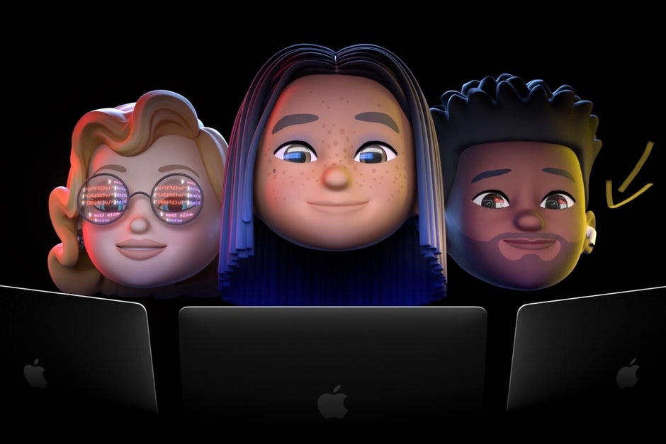 WWDC teaser image with a memoji (right) wearing AirPods - Redesigned AirPods 3 around the corner; AirPods Pro successor to arrive in 2022