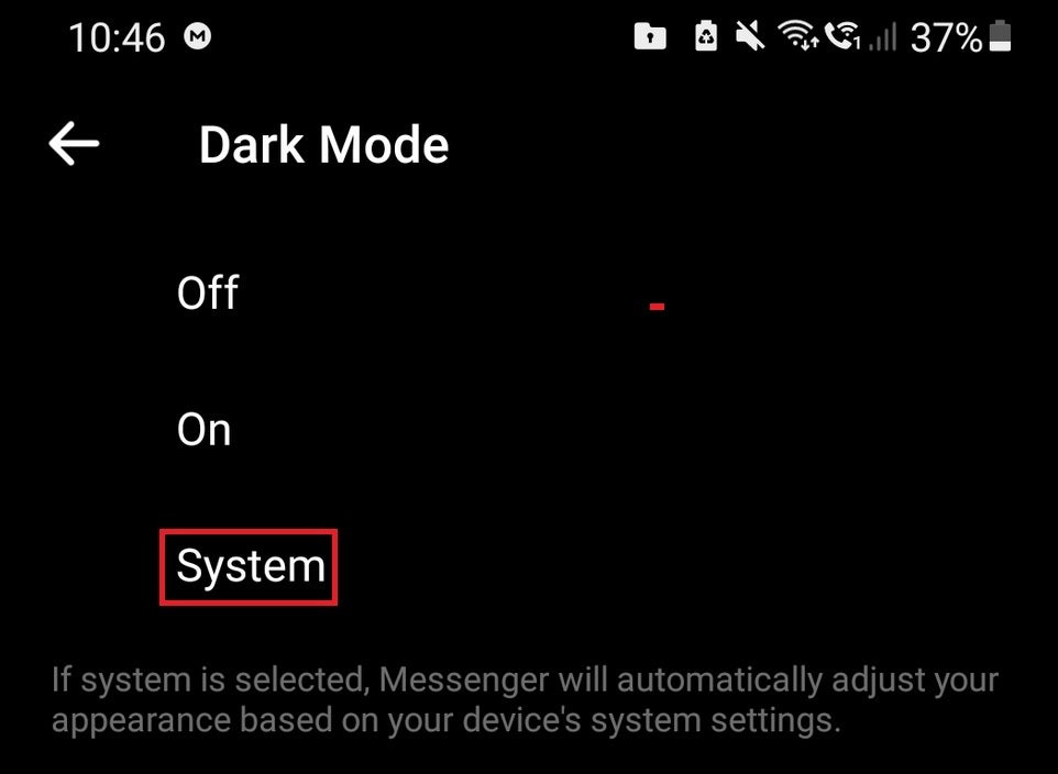 Update will allow the Android version of Facebook Messenger to follow the user's system setting for Dark Mode - Facebook Messenger getting improved Dark Mode settings on Android app