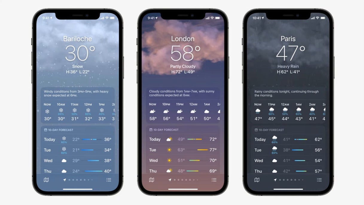 Apple&#039;s Weather app gets a new design and weather maps with iOS 15