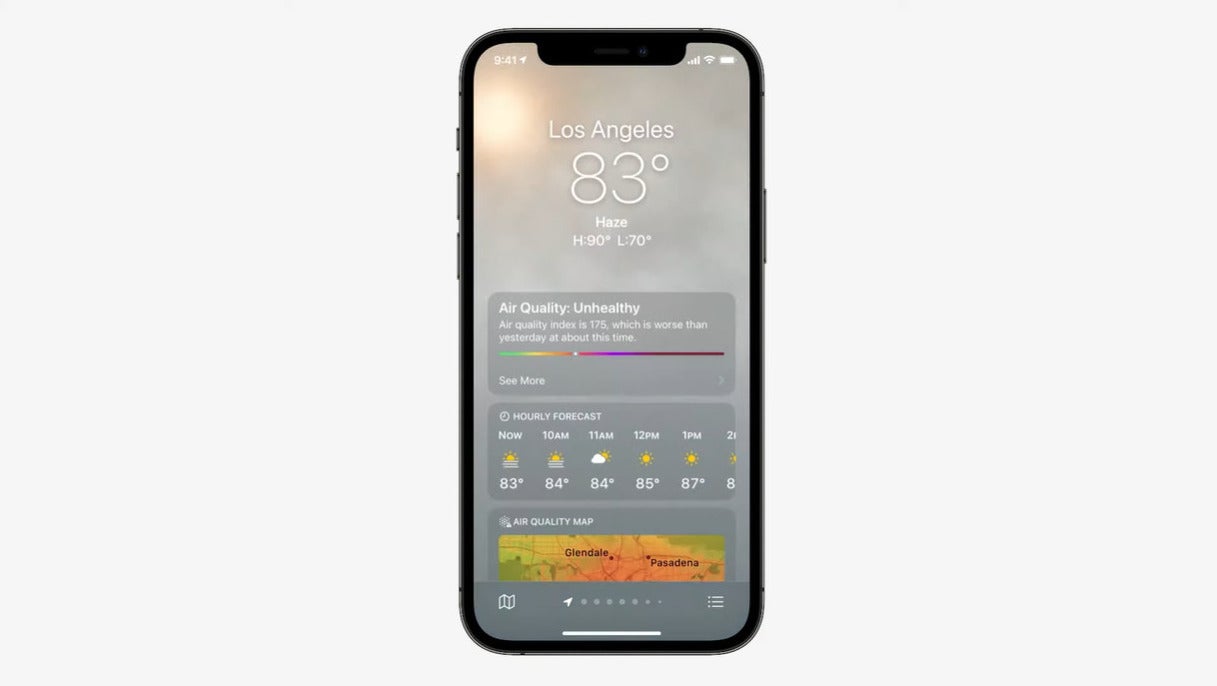 Apple&#039;s Weather app gets a new design and weather maps with iOS 15