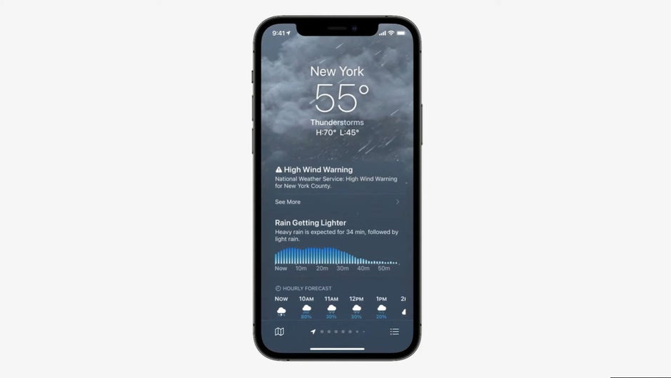 L'application Météo d'Apple obtient un nouveau design et des cartes météo avec iOS 15