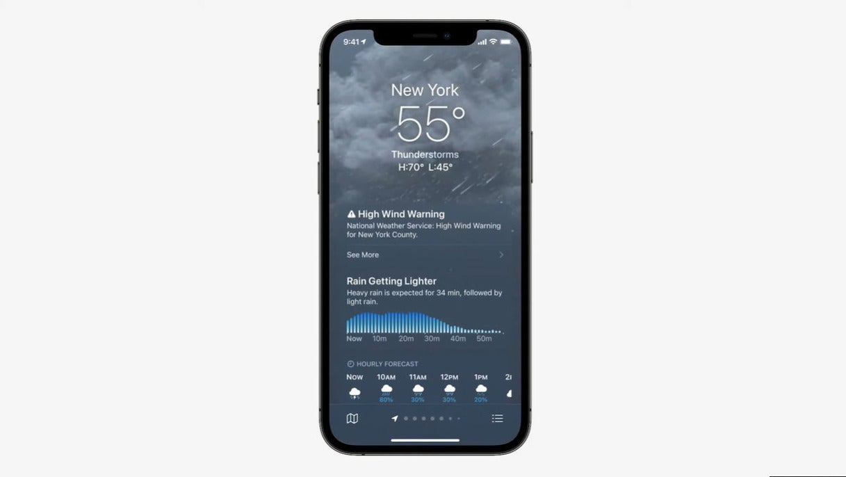 Apple&#039;s Weather app gets a new design and weather maps with iOS 15