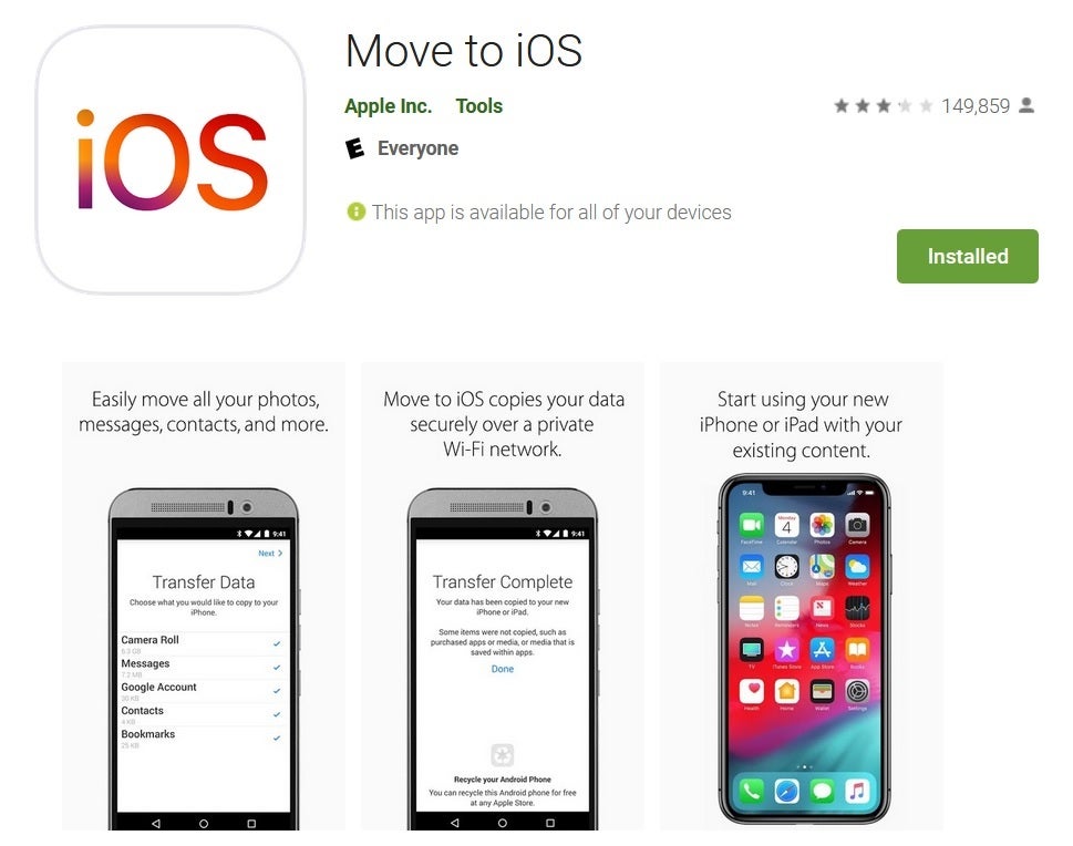 Apple developed Move to iOS as a way to get Android users to switch to iOS - Apple tries to persuade Android users to switch with improved Move to iOS app