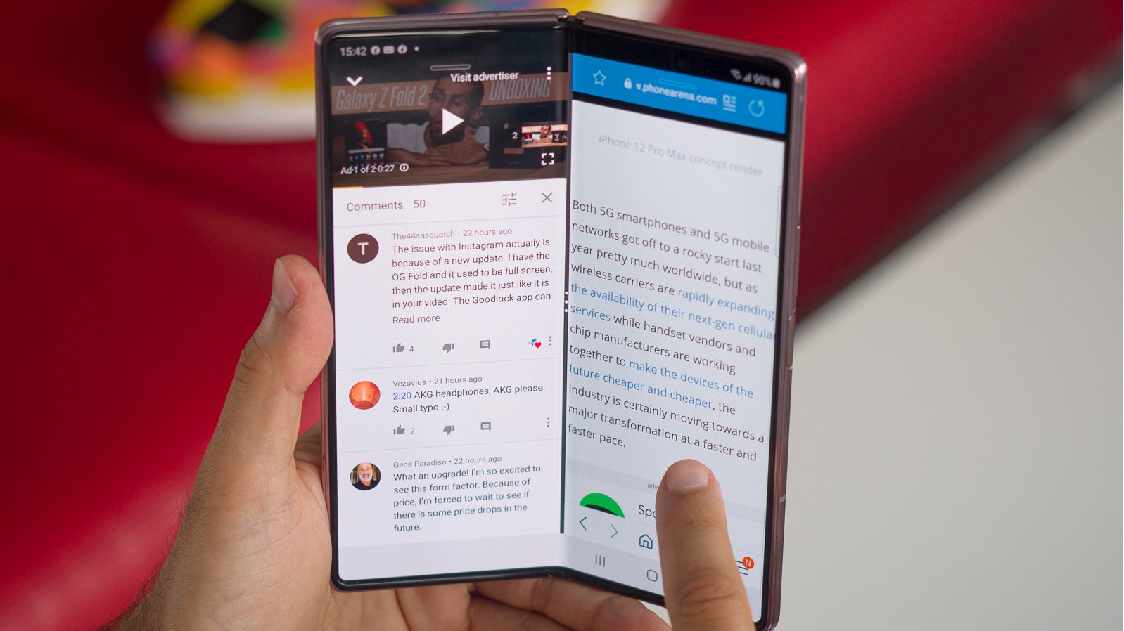 Samsung Galaxy Z Fold 2 - Tipster confirms we might see a ‘Google Pixel Roll’; ‘Pixel Fold’ expected towards the end of this year