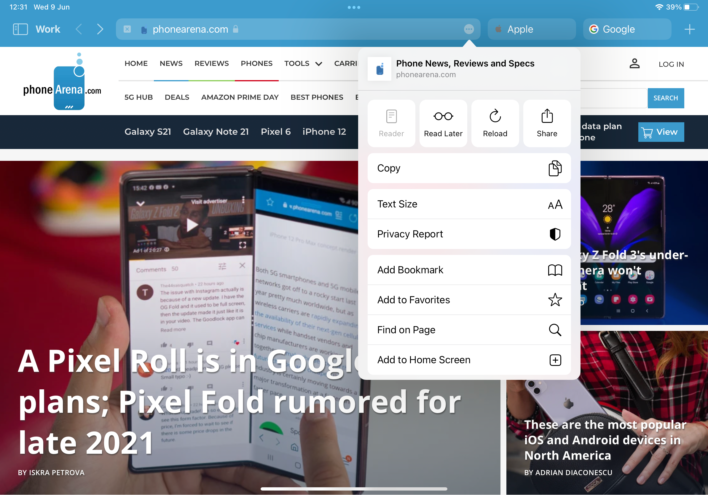 Safari on iPadOS 15 preview: What's new and how to refresh a page