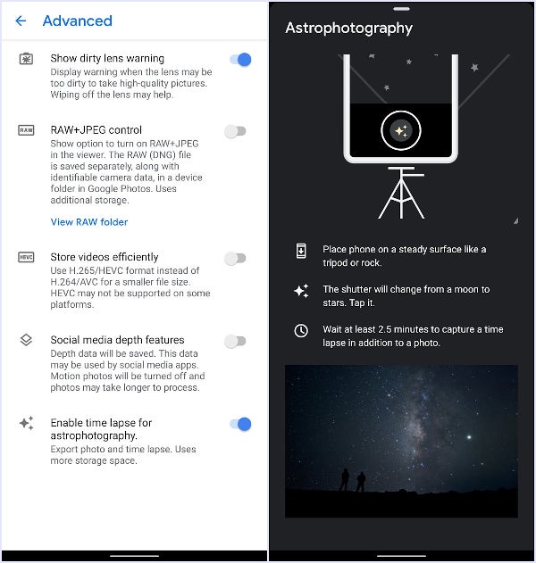 Pixel phones will now get time-lapse astrophotography support via this quarter&#039;s Pixel Feature Drop