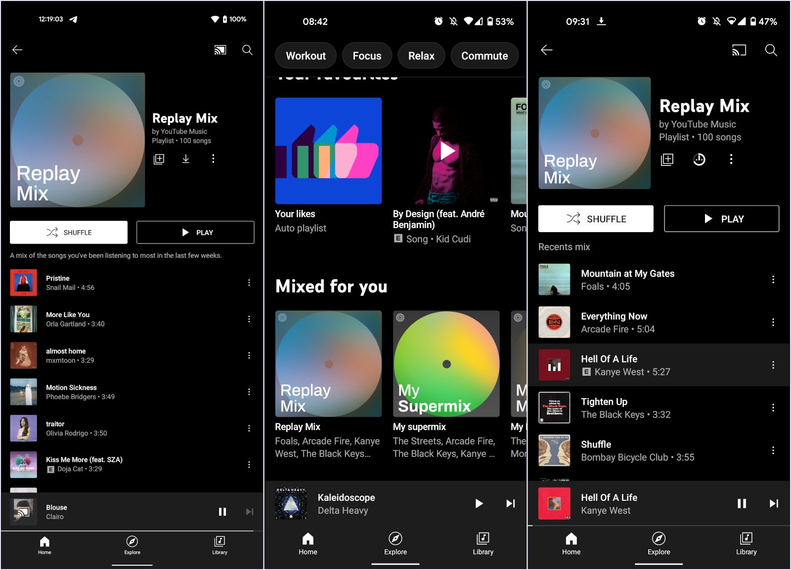 YouTube Music 'Replay Mix' playlist, similar to Spotify's 'On Repeat', is being rolled out to users