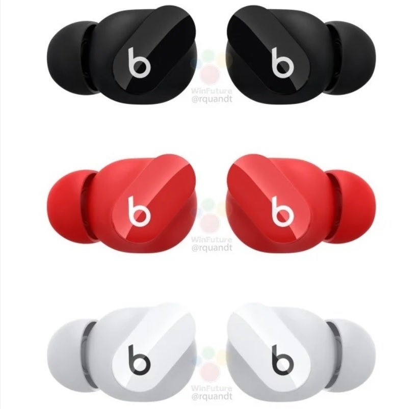 Renders of the Beats Studio Buds - Report says introduction of Beats Studio Buds is imminent