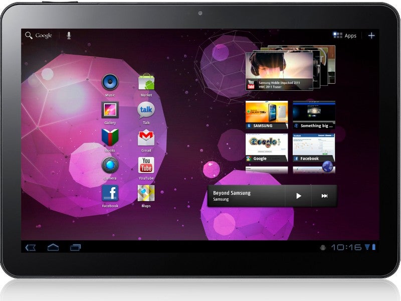 Samsung Galaxy Tab 10.1 tablet - Samsung Galaxy Tab 10.1 Honeycomb tablet detailed with 8MP rear camera