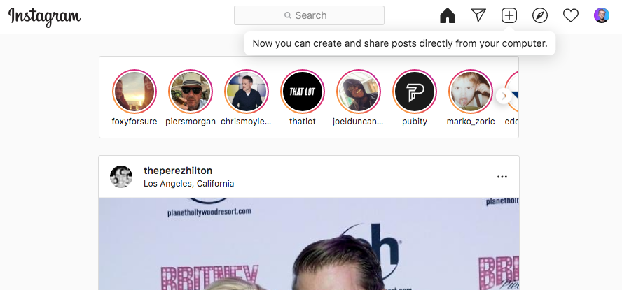 Image source - Matt Navarra - Desktop posting is coming to Instagram (finally!)