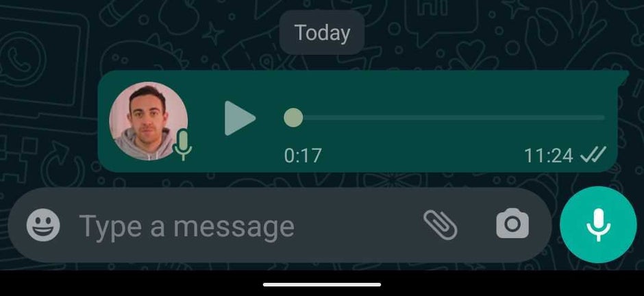 Previous look - WhatsApp for Android beta update brings a new voice note look and the feature to forward sticker packs