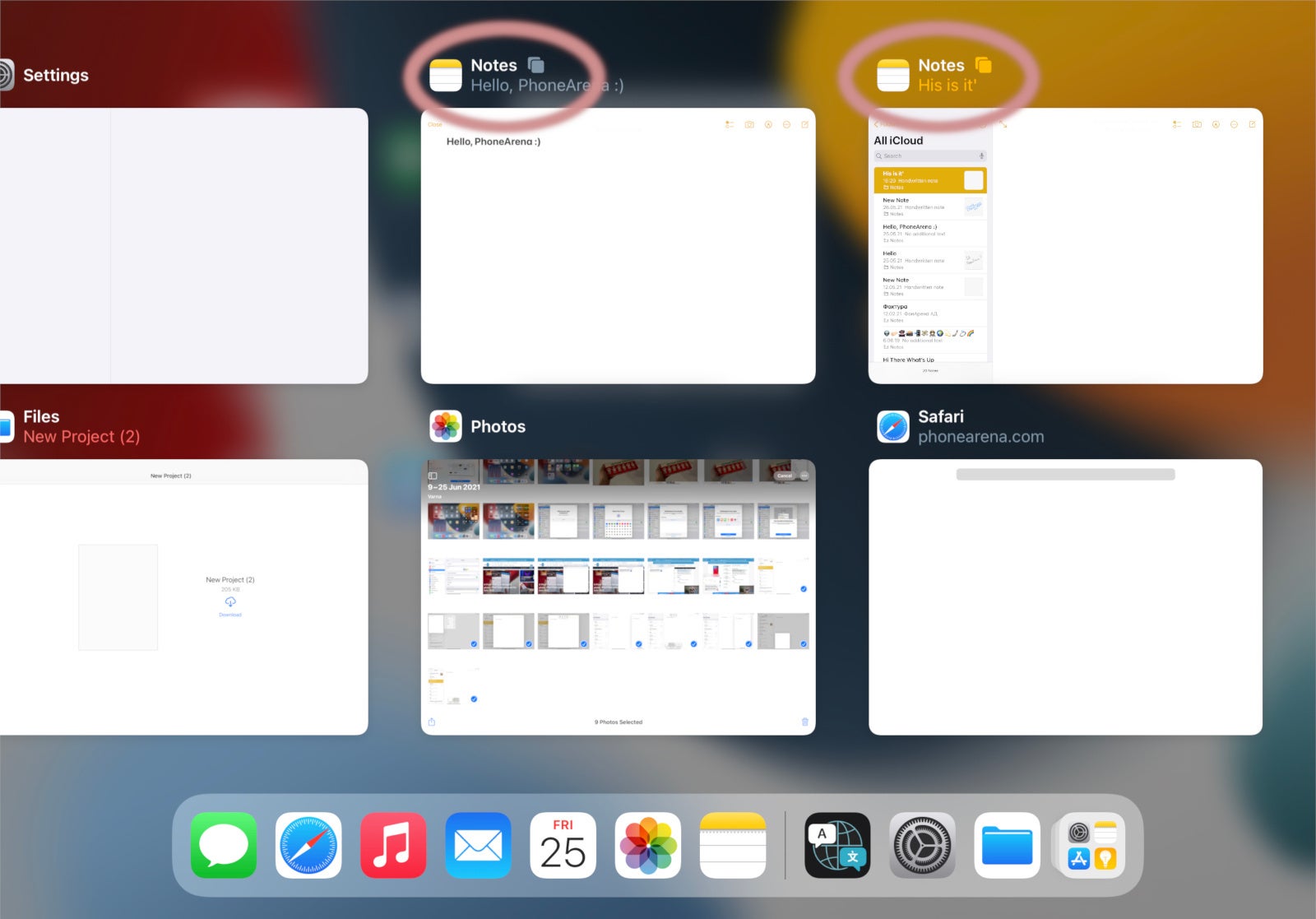 iPadOS 15: how to use the Shelf, how to find background windows