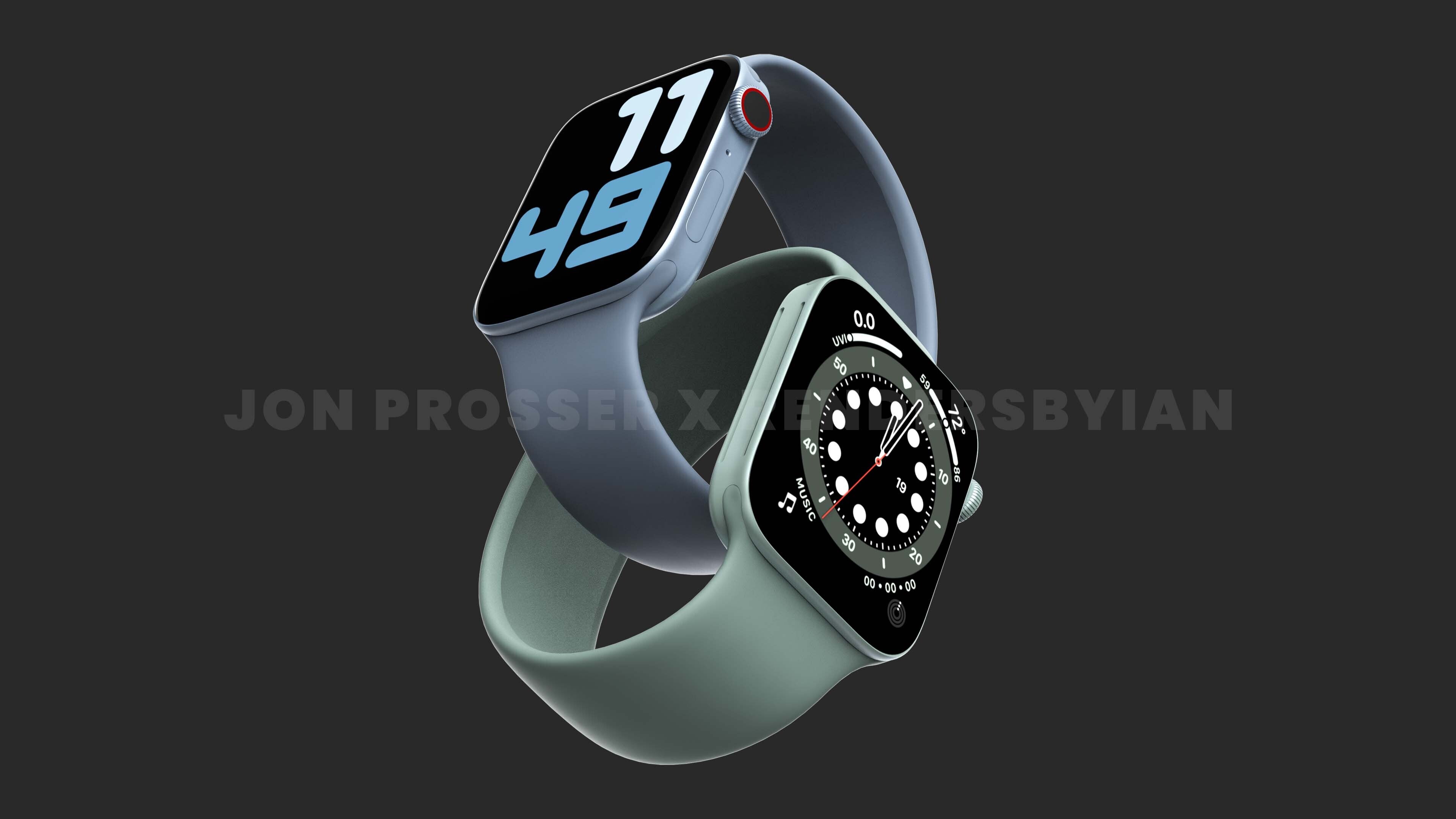Leaked Apple Watch Series 7 renders, which show a flat design, reminiscent of... well - all recent Apple products. - Apple's masterplan to replace your wallet, documents, and keys with Apple Watch