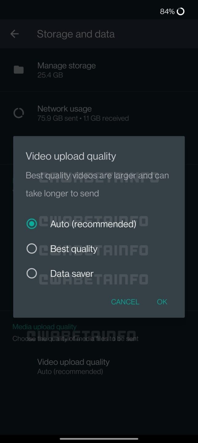 WhatsApp will allow users to choose video quality manually