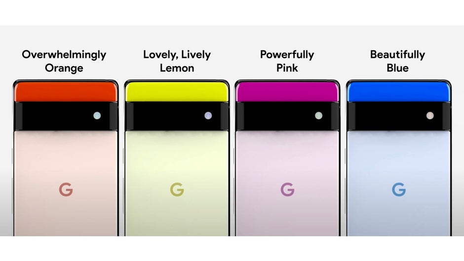 The Pixel 6 and some alleged color options.  - Yes, the Google Pixel 6 will be the iPhone from Android