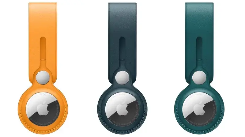Warna baru untuk tali kulit AirTag - Gantungan kunci Apple AirTag dan tali kulit sekarang tersedia dalam warna baru yang modis