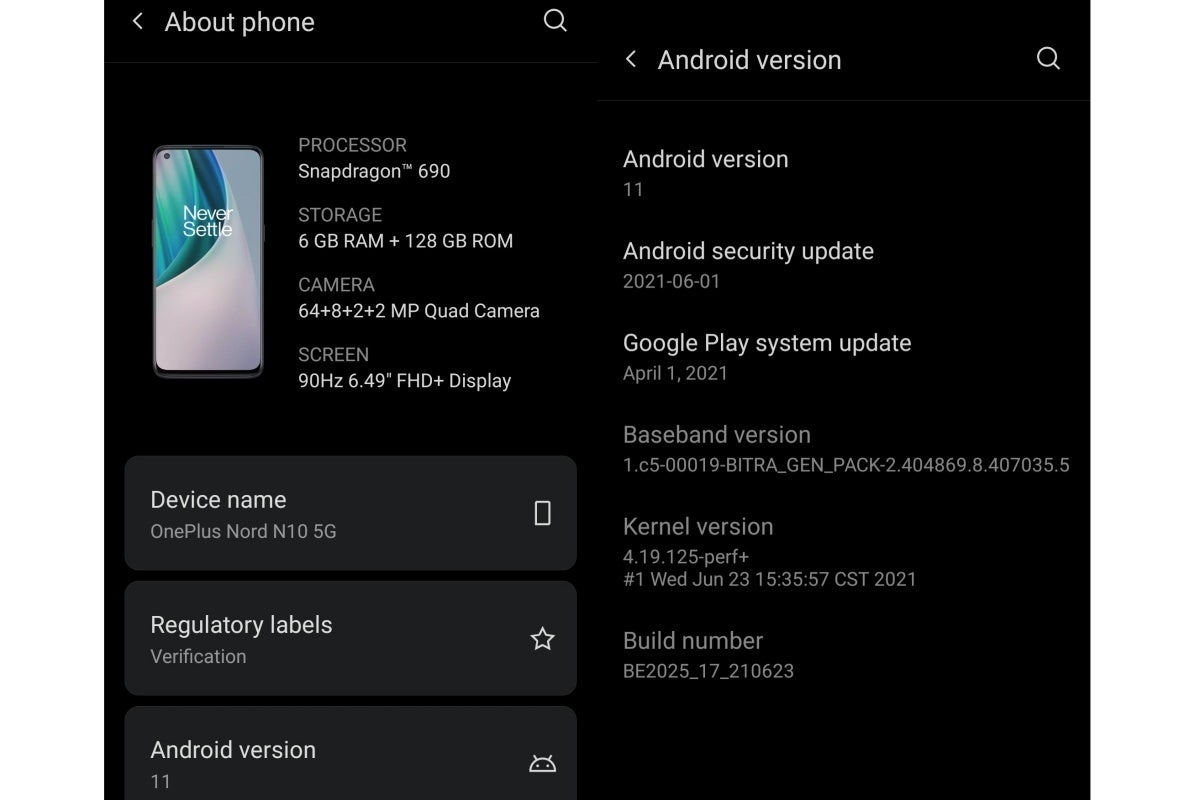 The OnePlus Nord N10 5G has started receiving its one and only OS update