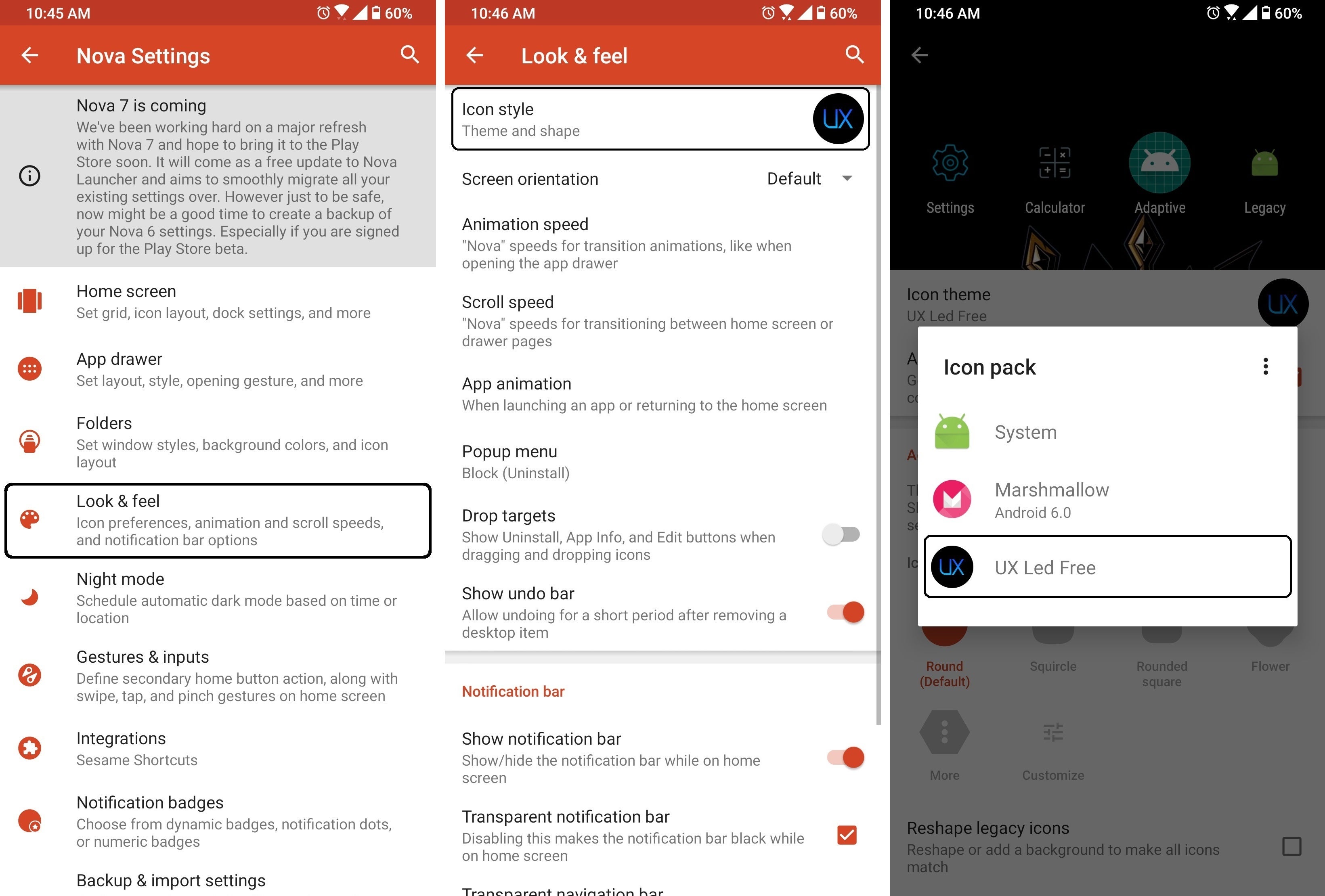 The steps to apply your new icon pack, as described above - Android Refresh Tuesdays – AMOLED theme