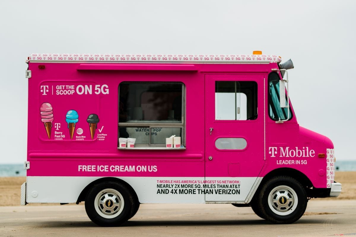 T-Mobile derides AT&T and Verizon's 5G networks using... free ice cream