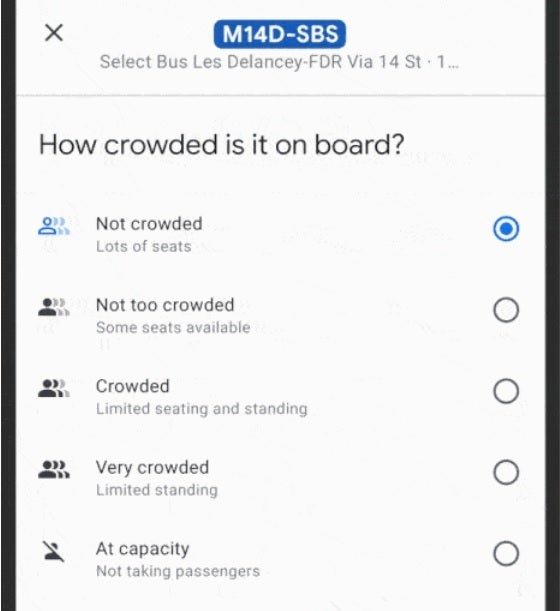 Google Maps will soon be able to inform you how crowded your bus, train, or subway car is - New helpful features are added to Google Maps