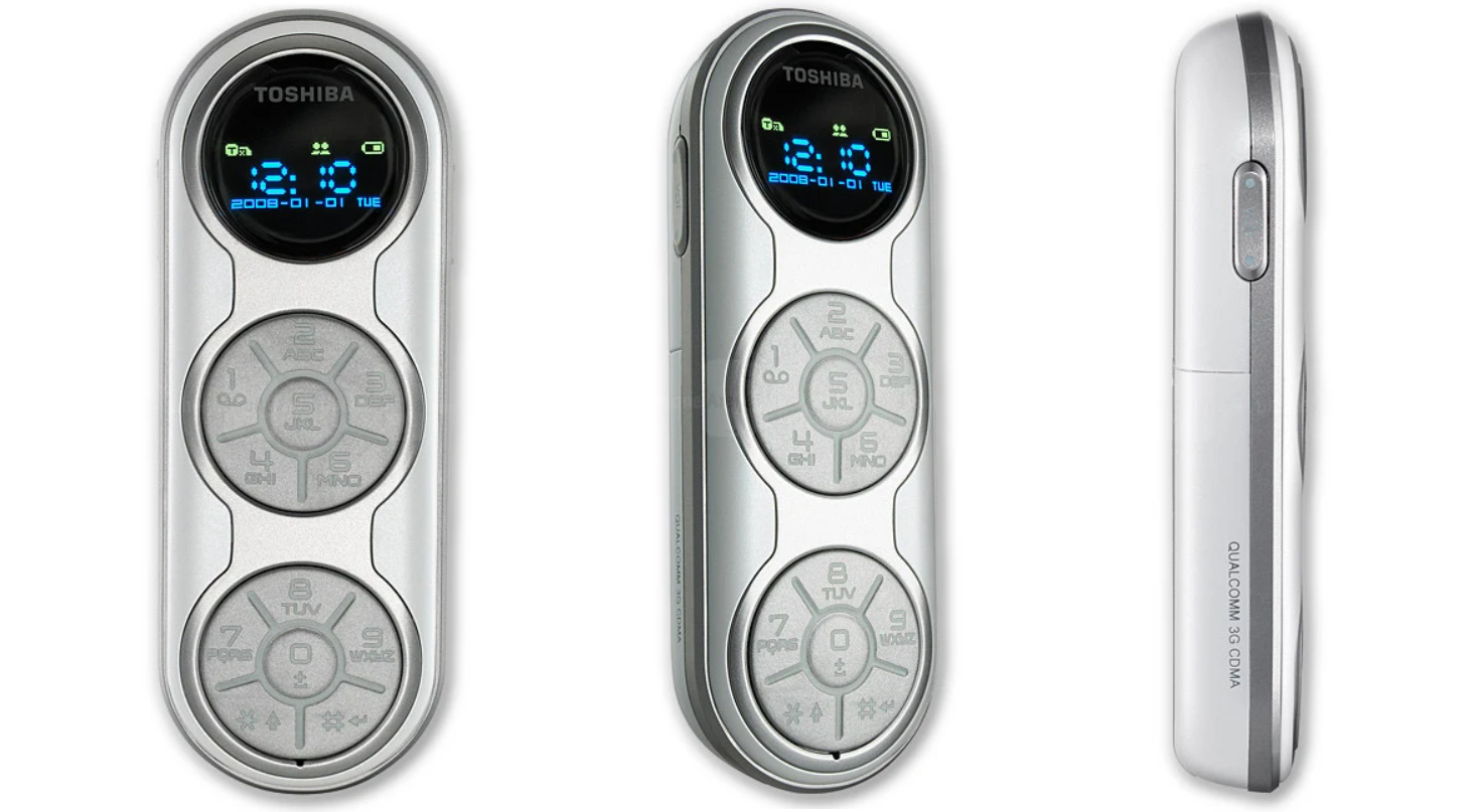This Toshiba MP3 player phone comes with a light show - Odd Phone Mondays