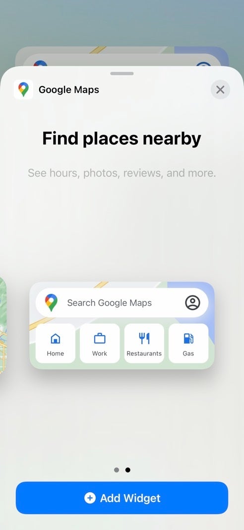 Google Maps iOS widget helps you quickly find the location of a place that you&#039;re looking for - New Google Maps widgets now available for iPhone