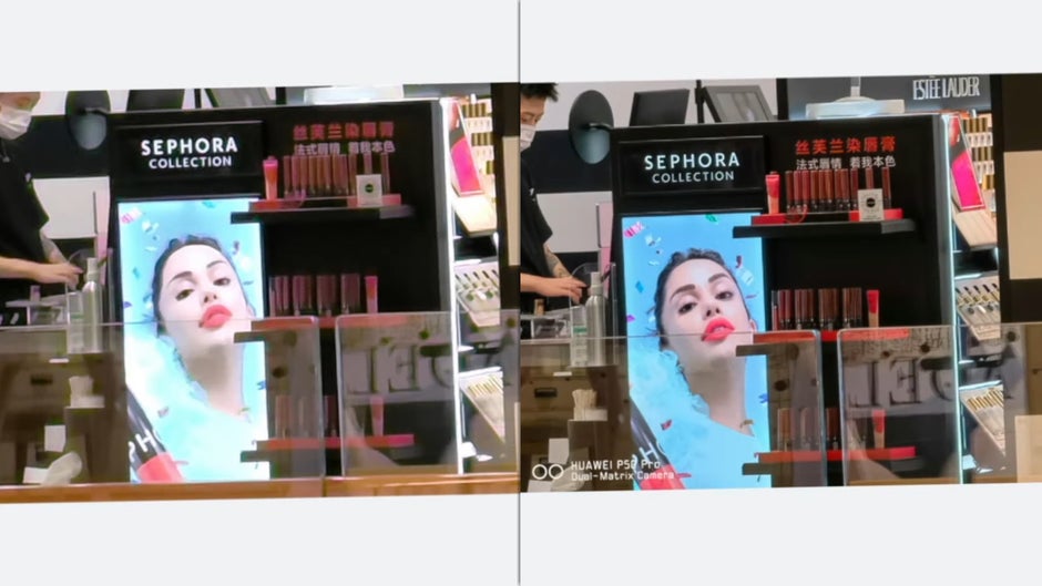 From the video above - the Huawei P50 is able to take a 10x digitally-zoomed photo (left) and magically turn it into a 16MP 10x photo (right) that rivals 10x optical zoom cameras. - Huawei P50 Pro camera samples: iPhone &amp; Galaxy slayer with unseen zoom