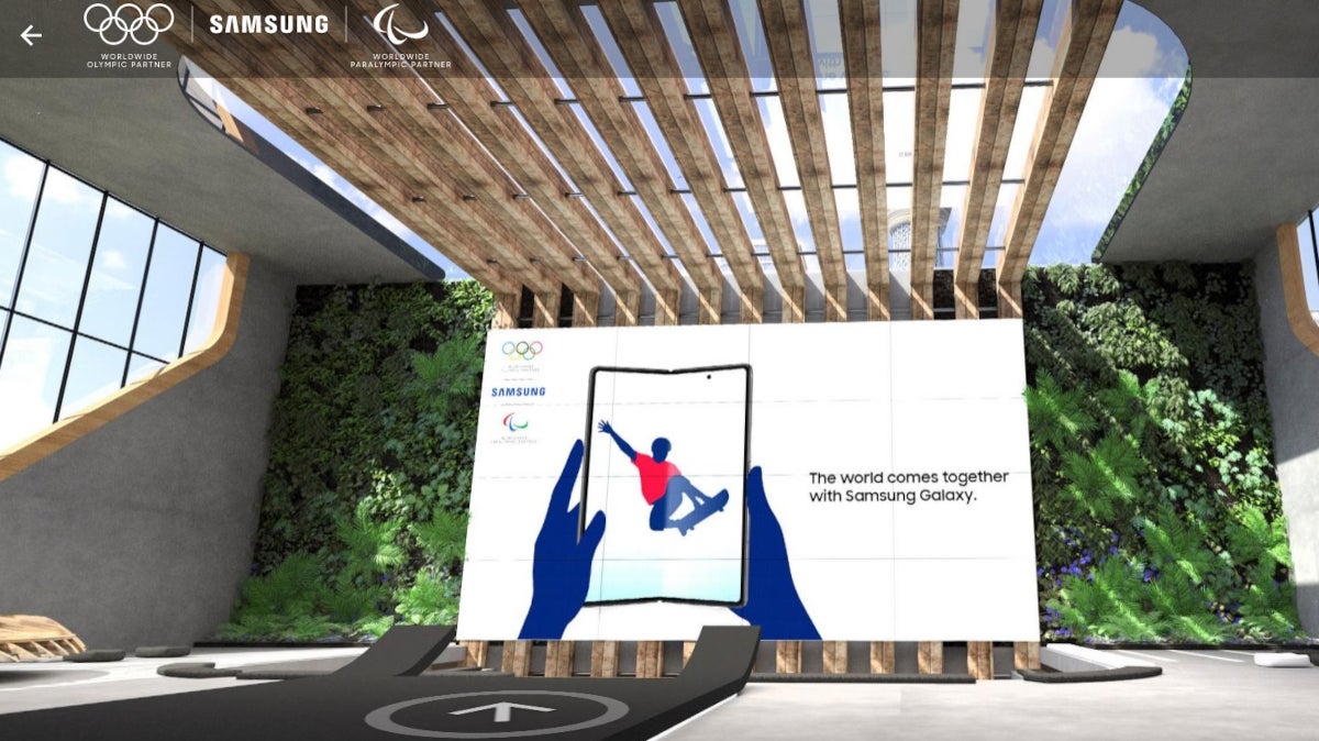 The Galaxy Z Fold 2 appears in the virtual Samsung Media Center - Samsung gives free limited edition models of Galaxy S21 5G to Olympic and Paralympic participants