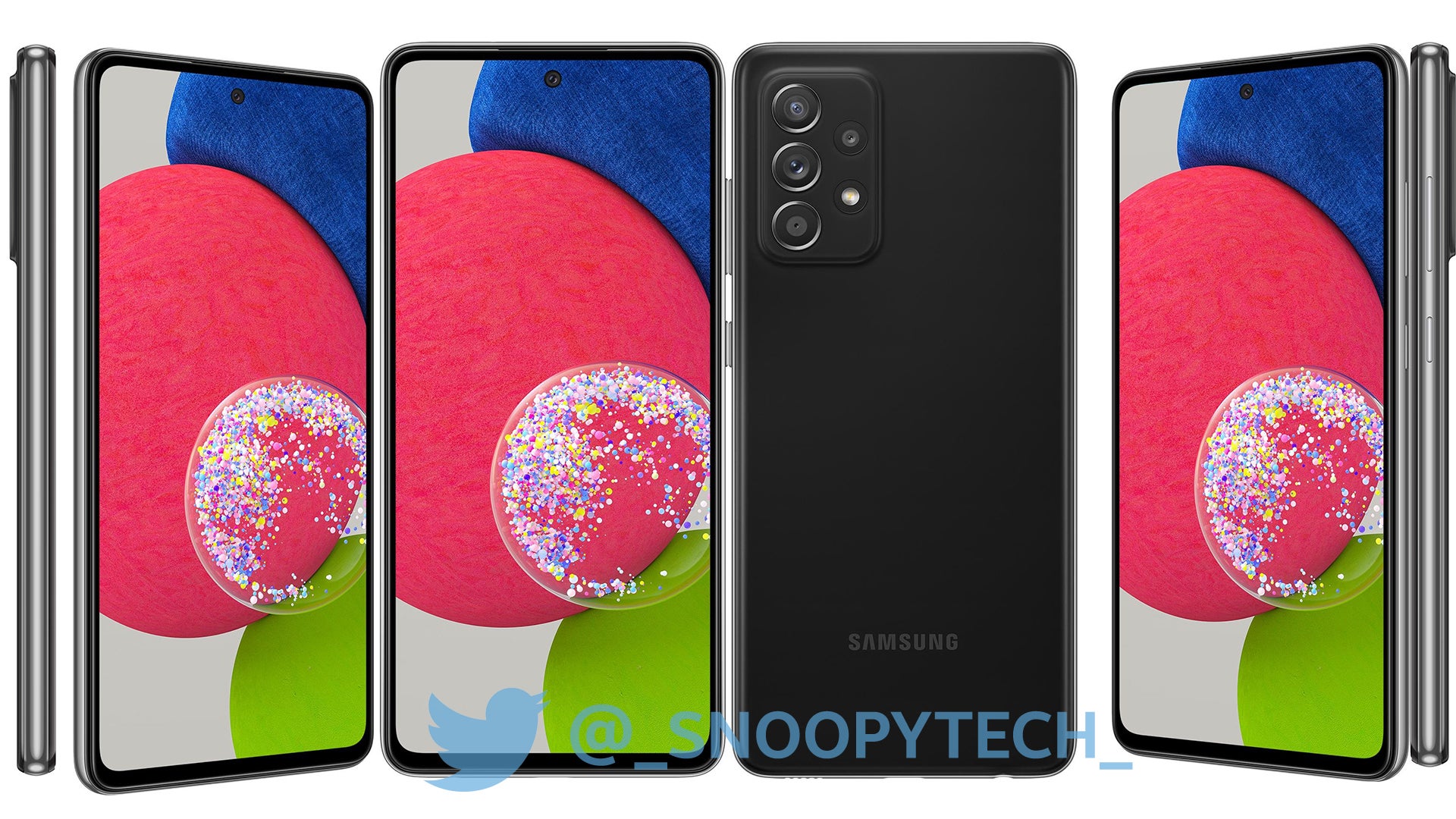 Samsung Galaxy A52s - Samsung Galaxy A52s high-res renders leak ahead of launch