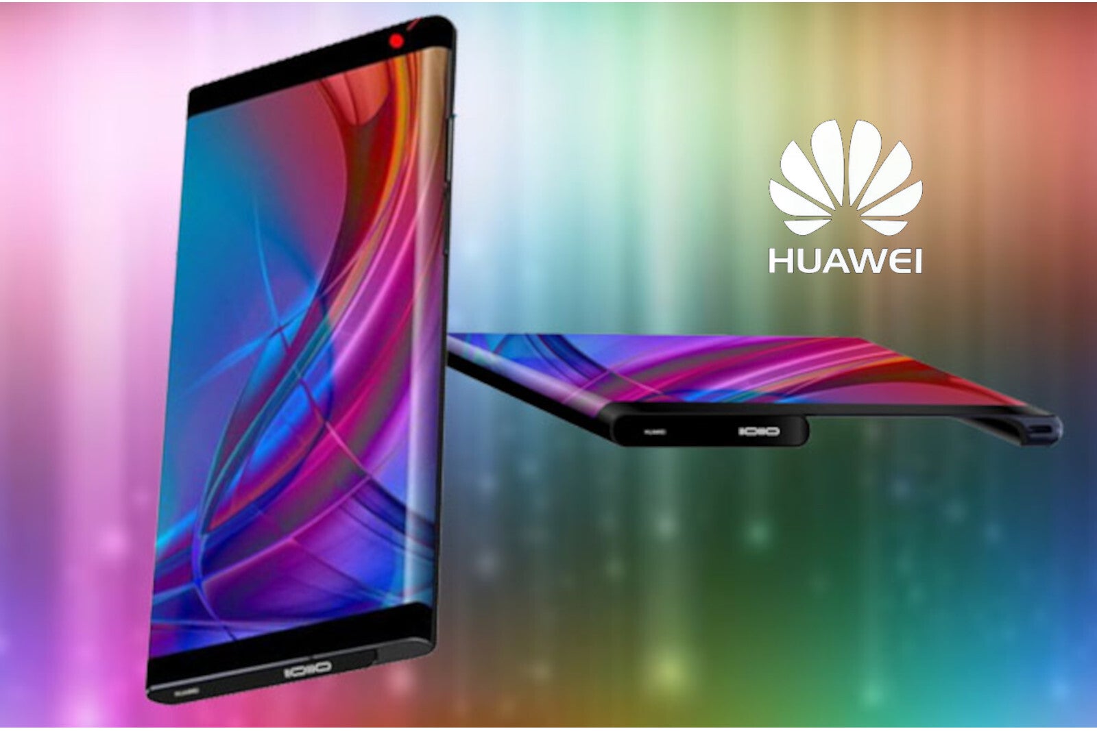 Concept images of a Huawei rollable phone - A Huawei Mate X Rollable is in the works