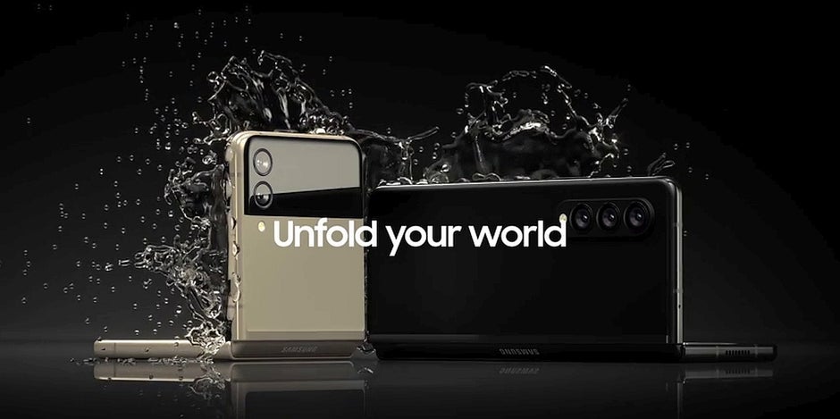 Screenshot from the leaked promotional video - Аre the Samsung Galaxy Z Fold 3 and Z Flip 3 waterproof? Here's what we know so far