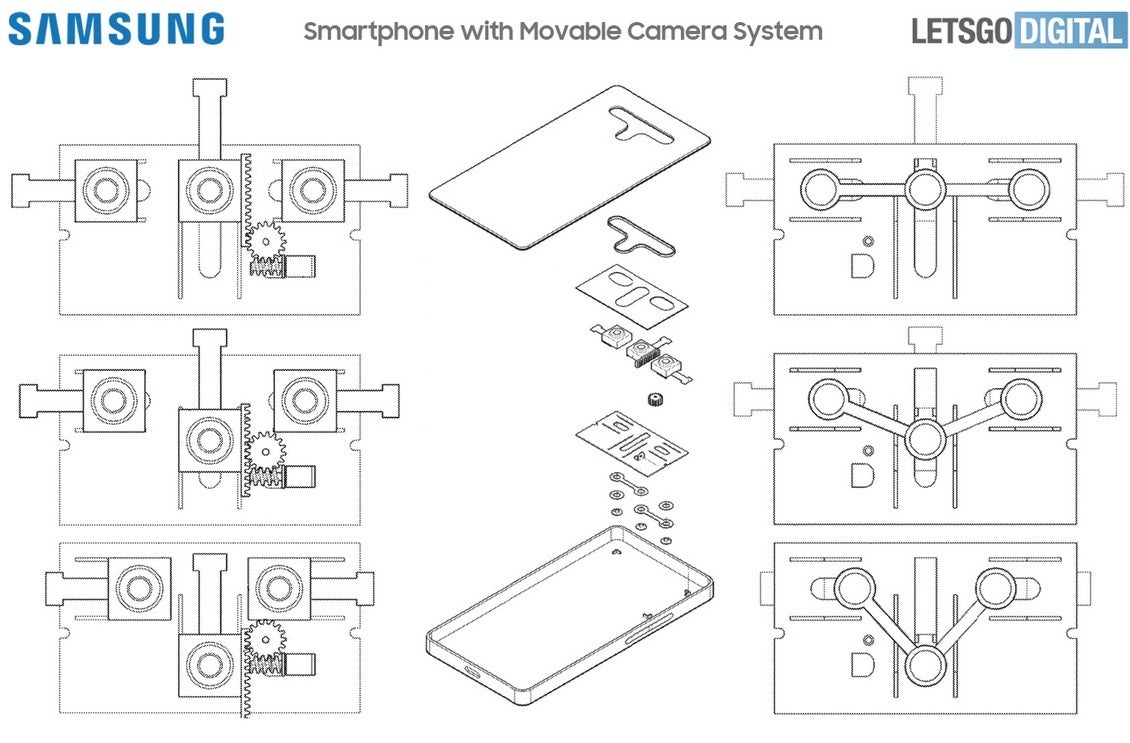 Images from Samsung&#039;s patent application. Credit LetsGo Digital - Samsung Galaxy S22 line might use this system to improve low-light photos and portraits