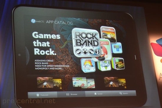 Image courtesy of PreCentral - HP updating webOS App Catalog for tablets
