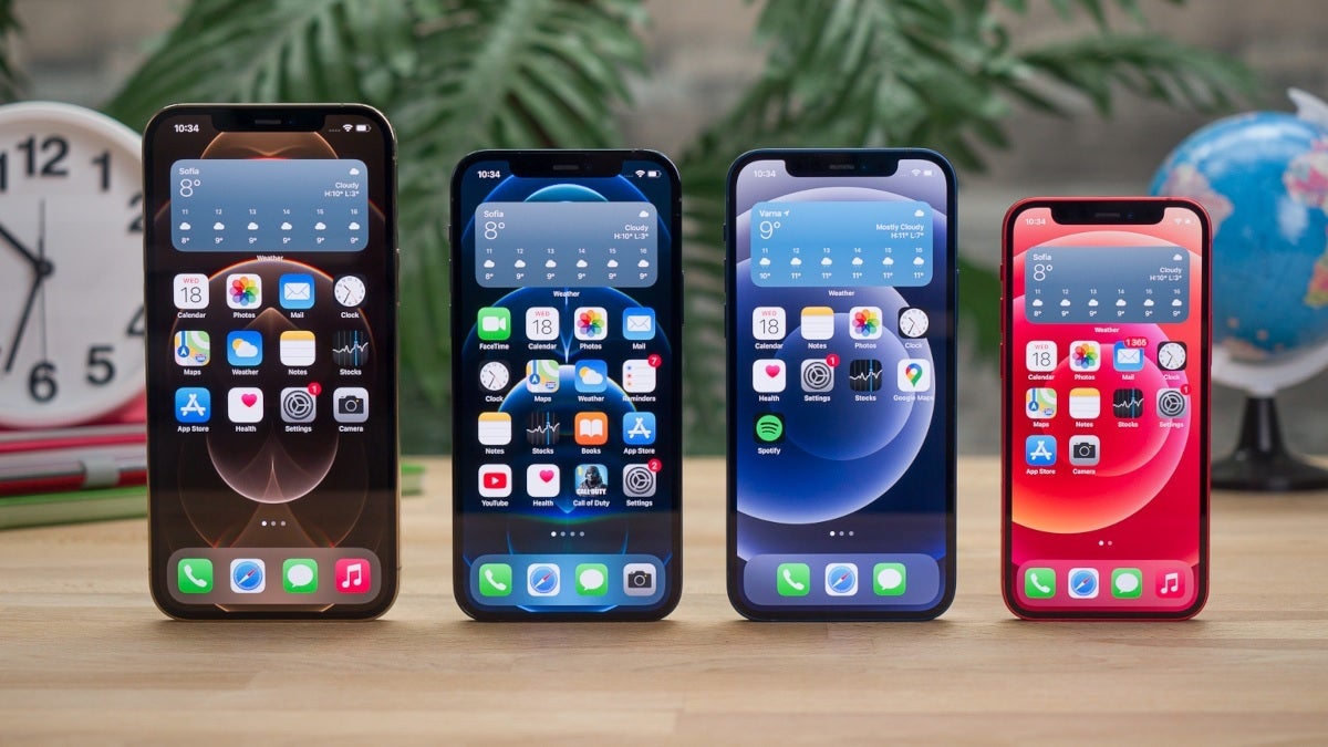 The first 5G Apple iPhone models, the iPhone 12 family. - By 2025, half of the world's smartphone sales could consist of 5G enabled handsets