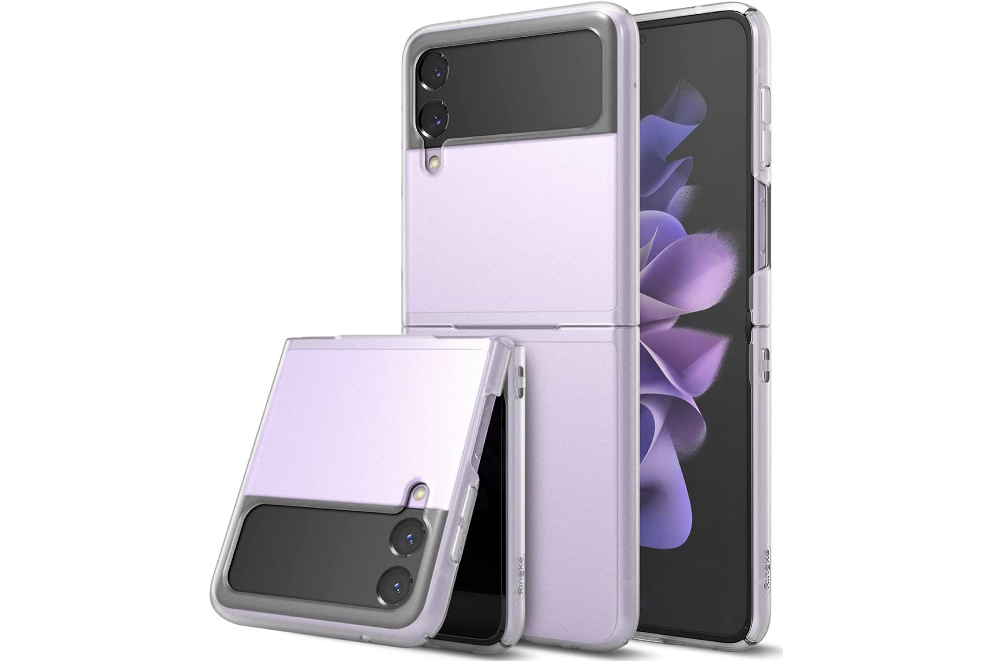 Galaxy Z Flip3 5G Silicone Cover with Ring lavender