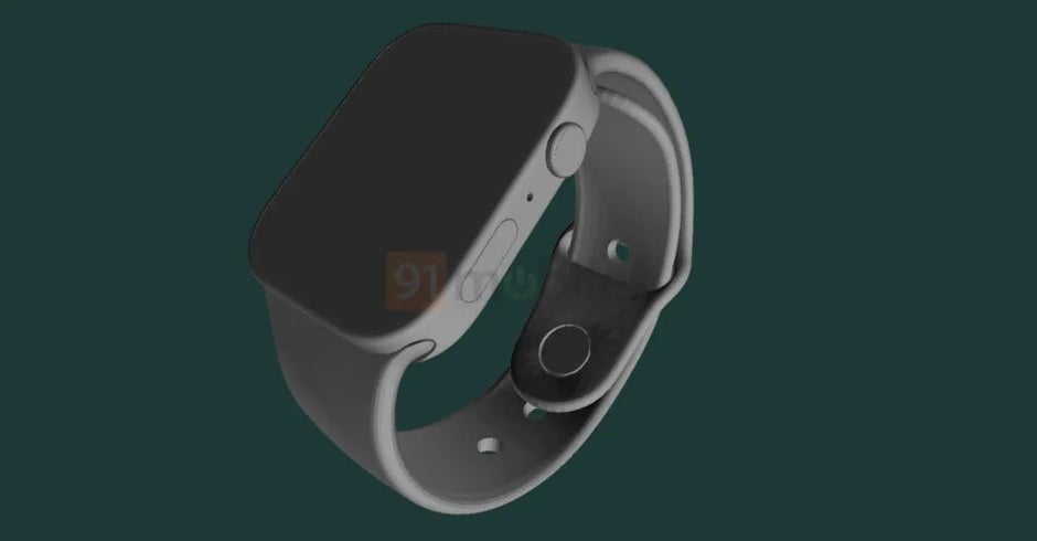 CAD render for the Apple Watch Series 7 - Change in Apple Watch Series 7 design appears in CAD renders of the device