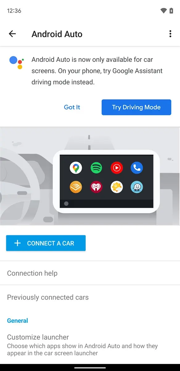 Android Auto for phone screens officially retiring, to be replaced by Google Assistant driving mode
