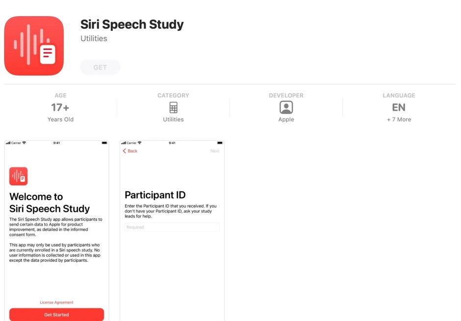 The Siri Speech Study app is available by invitation only - Apple launches new app that could help Siri gain on Google Assistant