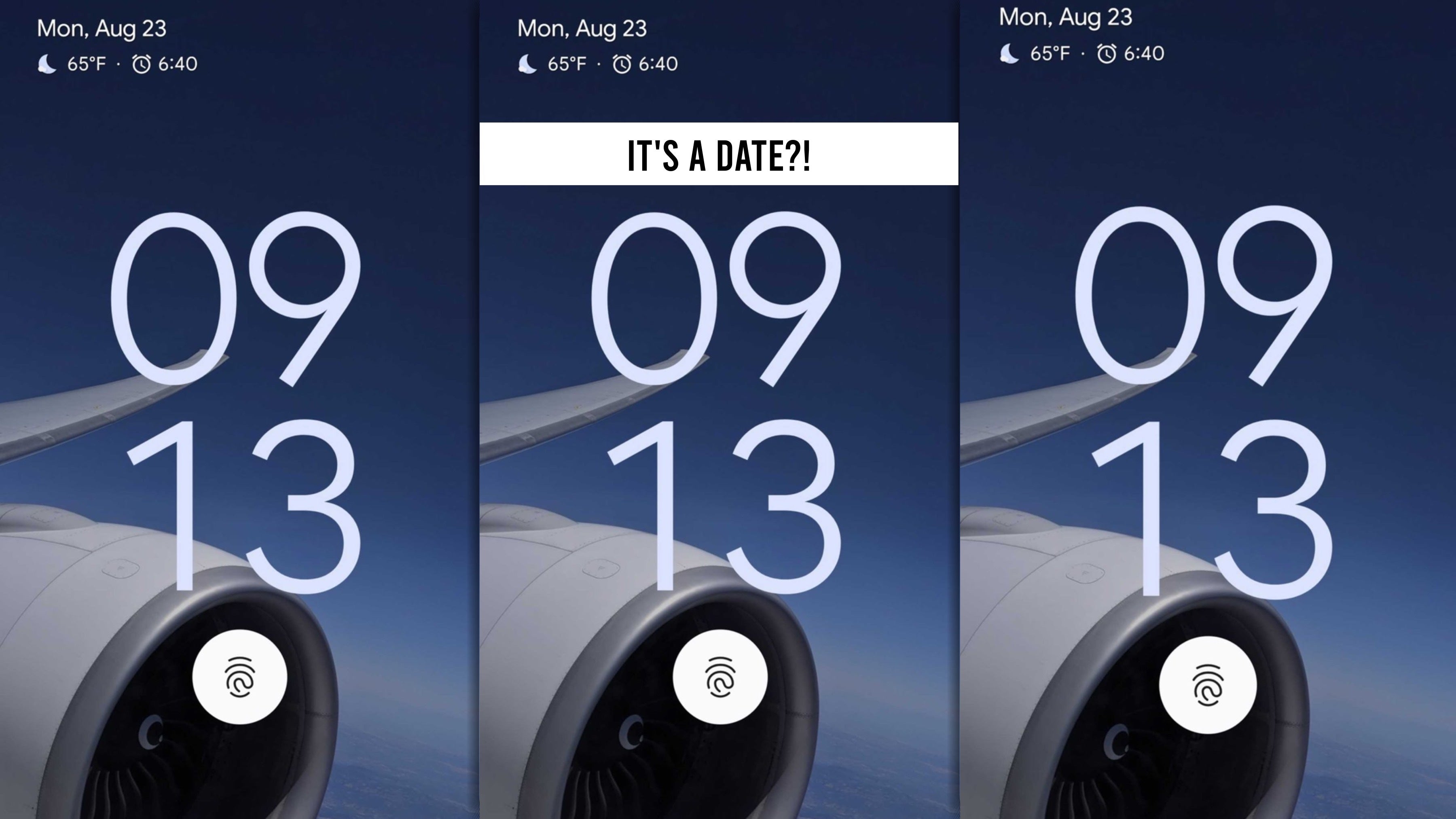 This is a screenshot shared by Hiroshi Lockheimer - Google SVP. It reveals a Pixel device with an in-screen fingerprint reader, likely the Pixel 6. However - could the "time" on the screenshot actually be a date?! Is Google Pixel 6 coming out September 13 - a day before the iPhone 13?! That's a stretch, but stretching is good for you. Jon Prosser claims the Pixel 6 is coming out in October. - Pixel 6: Google and Samsung's overdue flagship takes on iPhone 13, after failing to launch in 2020