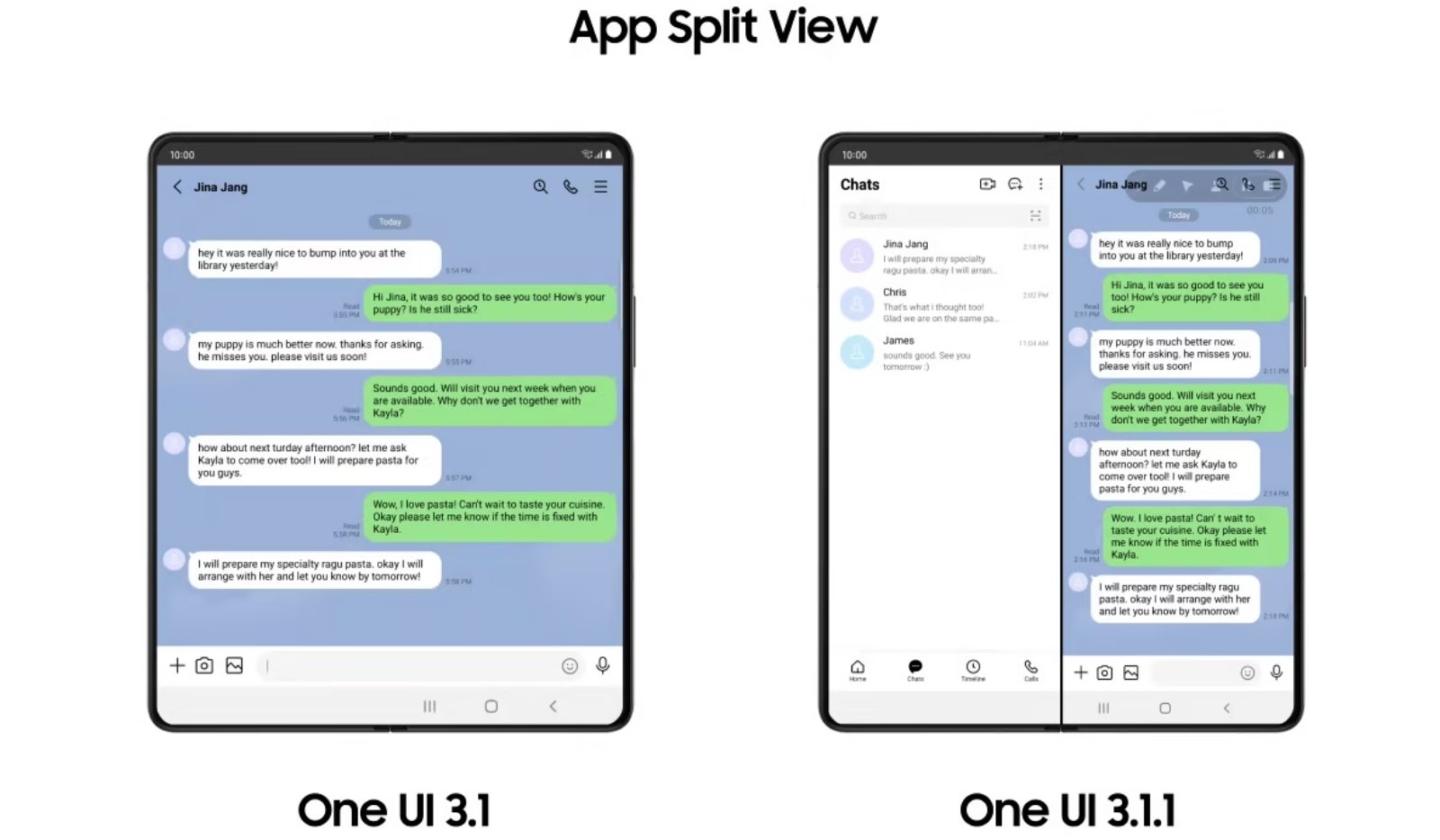 App Split View - Samsung’s new One UI 3.1.1 brings enhanced foldable experiences to Galaxy Z series users