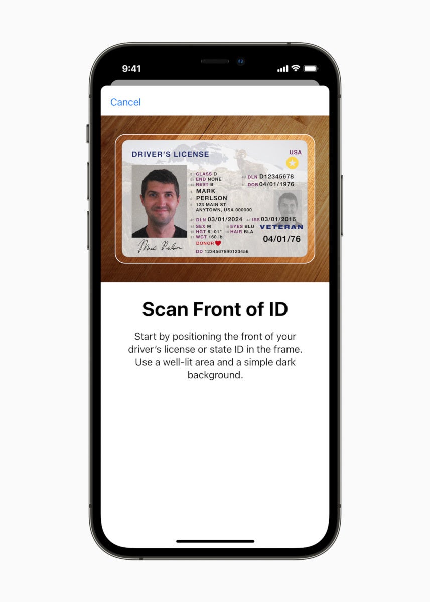 Image by Apple - Driver license and state ID in Apple Wallet: here are the first states to adopt this