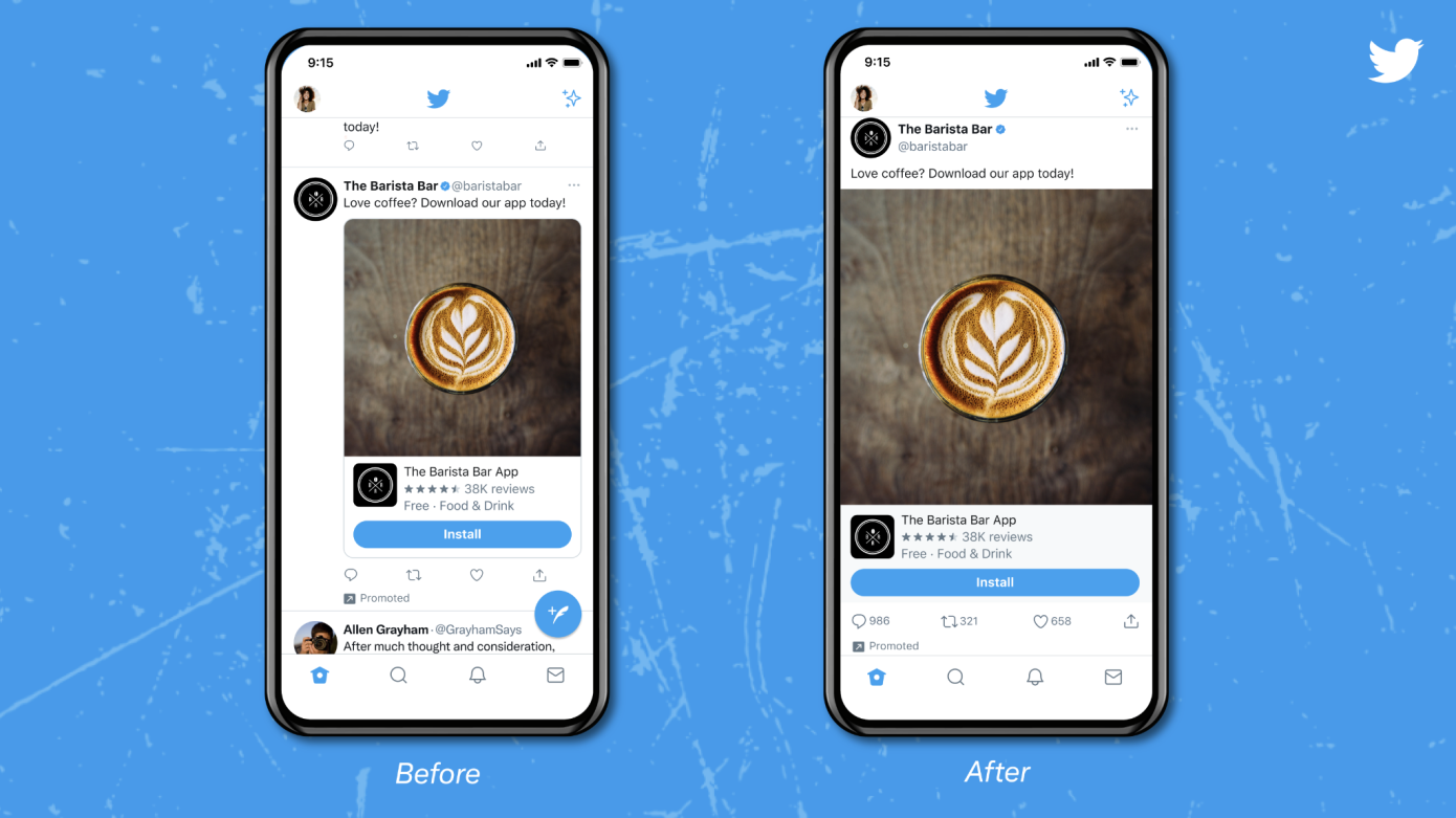 Twitter testing edge-to-edge photos and videos for a more immersive visual experience