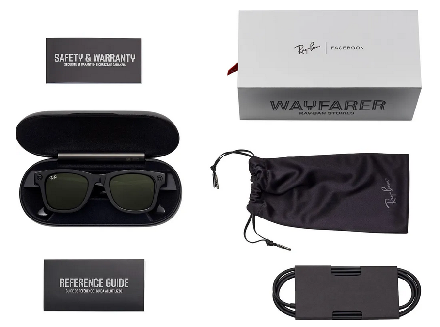 Rayb-Ban's Stories box contents - Here are Facebook and Ray-Ban's smart glasses, presumably going official today
