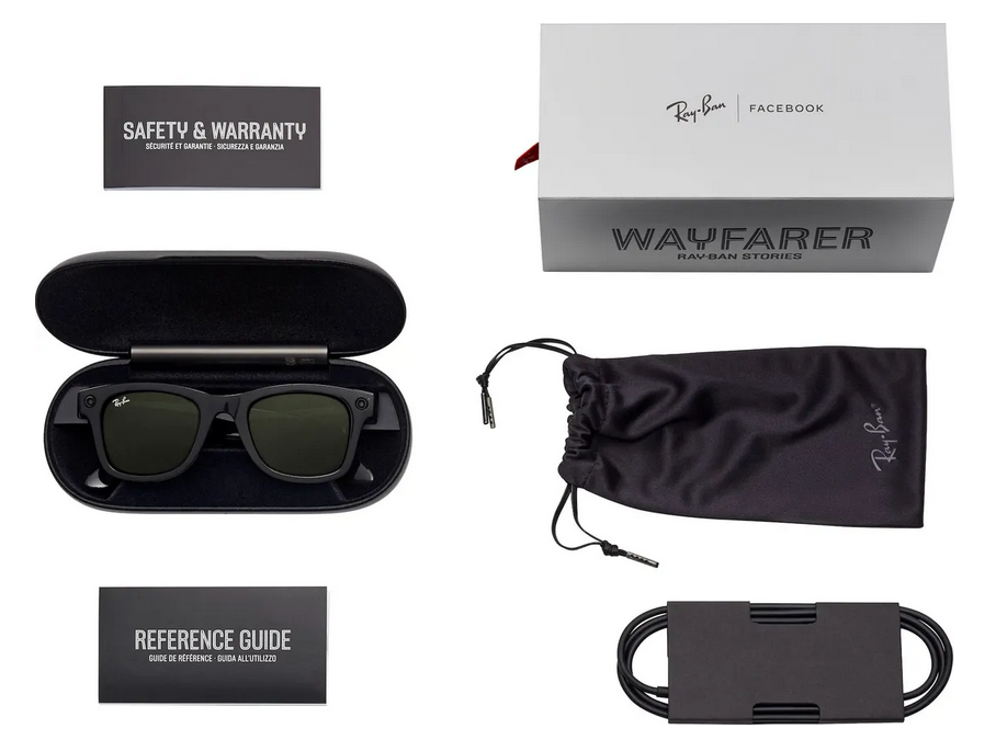 Rayb-Ban&#039;s Stories box contents - Here are Facebook and Ray-Ban&#039;s smart glasses, presumably going official today